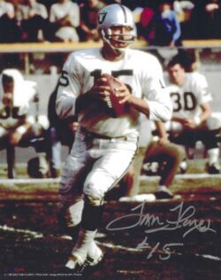 Autographed TOM FLORES 8X10 Oakland Raiders photo