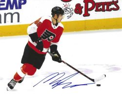 Autographed MORGAN FROST 8X10 Philadelphia Flyers Photo