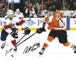 Autographed MORGAN FROST 8X10 Philadelphia Flyers Photo