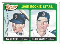 Autographed BOB GUINDON Boston Red Sox 1965 Topps Card