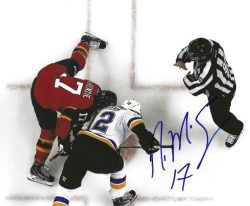 Autographed DEREK MACKENZIE 8x10 Florida Panthers Photo