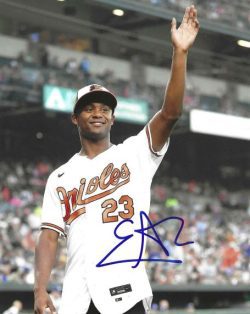 AUTOGRAPHED ENRIQUE BRADFIELD JR 8X10 Baltimore Orioles Photo