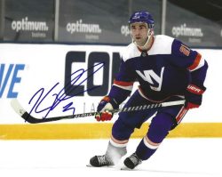 Autographed KYLE PALMIERI 8X10 New York Islanders Photo