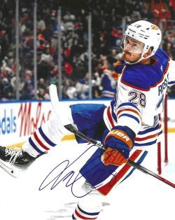 Autographed JACK ROSLOVIC 8X10 Edmonton Oilers Photo