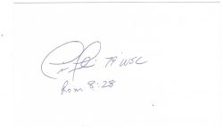 AUTOGRAPHED TIM FOLI Pittsburgh Pirates 79 WSC 3x5 Index card
