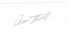 AUTOGRAPHED RENNIE STENNETT Pittsburgh Pirates 3x5 Index card