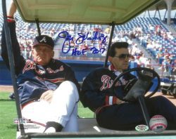 AUTOGRAPHED JOHN SCHUERHOLZ "HOF 2017" 8X10 Atlanta Braves Photo