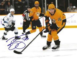 Autographed BRADY SKJEI 8X10 Nashville Predators photo