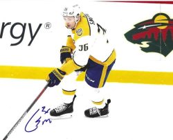 Autographed COLE SMITH 8x10 Nashville Predators Photo