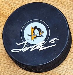 Autographed JOONA KOPPANEN Pittsburgh Penguins Hockey Puck