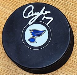 AUTOGRAPHED CAM FOWLER St. Louis Blues Hockey Puck