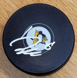 Autographed BEN KINDEL Pittsburgh Penguins Hockey Puck