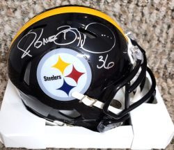 Autographed JEROME BETTIS Pittsburgh Steelers Mini Helmet Beckett