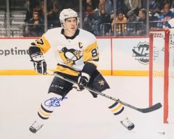 Autographed SIDNEY CROSBY 16X20 Pittsburgh Penguins Photo with JSA COA