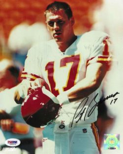 Autographed PAT BARNES 8x10 Kansas City Chiefs Photo PSA/DNA Hologram