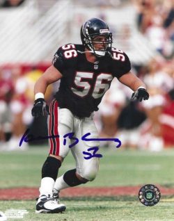 Autographed KEITH BROOKING 8X10 Atlanta Falcons photo