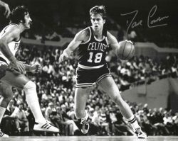 Autographed DAVE COWENS 8X10 BOSTON CELTICS photo