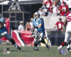 Autographed JAKE DELHOMME 8X10 Carolina Panthers photo
