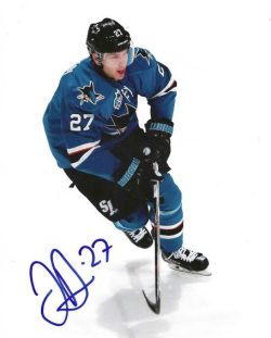 Autographed JOONAS DONSKOI 8x10 San Jose Sharks photo