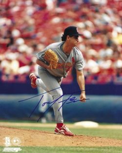 AUTOGRAPHED TONY FOSSAS 8X10 St. Louis Cardinals photo