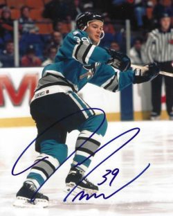 Autographed JEFF FRIESEN 8X10 San Jose Sharks photo