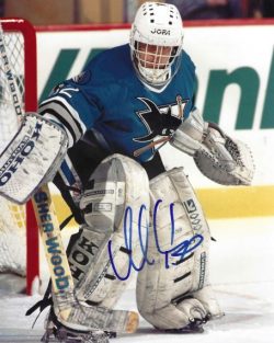 Autographed ARTURS IRBE 8X10 San Jose Sharks photo