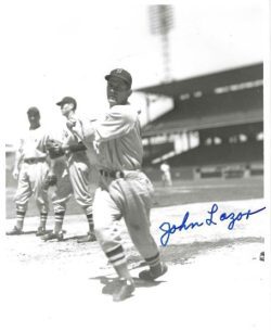 AUTOGRAPHED JOHN LAZOR 8X10  Boston Red Sox photo