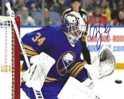 Autographed ALEX LYON 8X10 Buffalo Sabres Photo