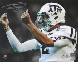 Autographed Johnny Manziel 8X10 Texas A&M Photo Beckett