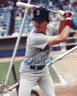 AUTOGRAPHED RICK MILLER 8X10 Boston Red Sox photo