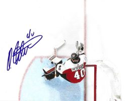 Autographed CAL PETERSEN 8X10 Philadelphia Flyers Photo