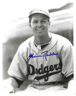 AUTOGRAPHED MARVIN RACKLEY 8x10 Brooklyn Dodgers photo