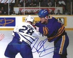 Autographed ROB RAY 8X10 Buffalo Sabres Photo