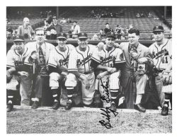 AUTOGRAPHED  SIBBY SISTI 8X10 Milwaukee Braves Photo