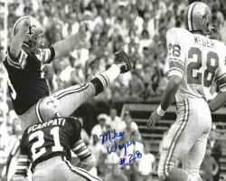 Autographed MIKE WEGER Detroit Lions 8x10 Photo
