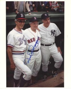 AUTOGRAPHED DOM DIMAGGIO 8x10 Boston Red Sox photo