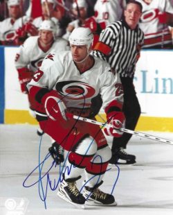 Autographed MARTIN GELINAS 8X10 Carolina Hurricanes photo