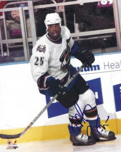 Autographed MIKE GRIER 8X10 Washington Capitals photo