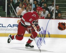Autographed BRET HEDICAN 8X10 Carolina Hurricanes photo