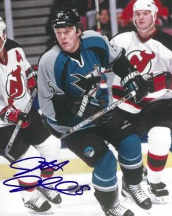 Autographed JEFF JILLSON 8X10 San Jose Sharks photo