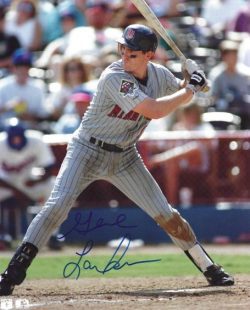 AUTOGRAPHED GENE LARKIN 8X10 Minnesota Twins photo