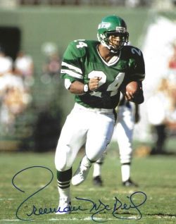 Autographed FREEMAN MCNEIL 8X10 New York Jets photo