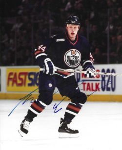 Autographed JANNE NIINIMAA 8X10 Edmonton Oilers Photo