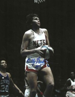 Autographed BILLY PAULTZ 8X10 New York Nets Photo
