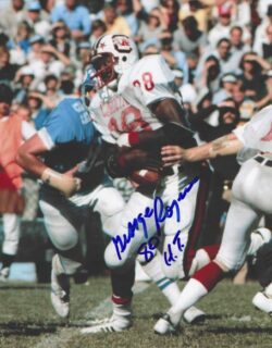 Autographed GEORGE ROGERS "80 HT" South Carolina Gamecocks 8X10 photo