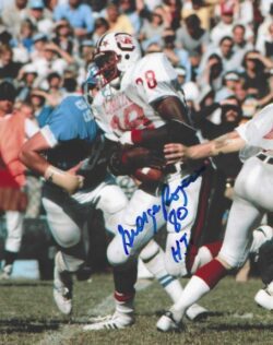 Autographed GEORGE ROGERS "80 HT" South Carolina Gamecocks 8X10 photo