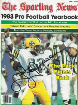 Autographed JOHN JEFFERSON Green Bay Packers 1983 The Sporting News Yearbook