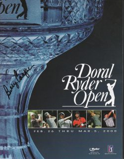 Autographed BILLY CASPER PGA Golf Doral Ryder Open Program 2000