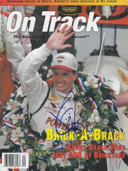 Autographed KENNY BRACK On Track Racing Magazine June/July 1999