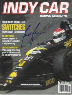Autographed BOBBY RAHAL Indy Car Racing Magazine October 1994